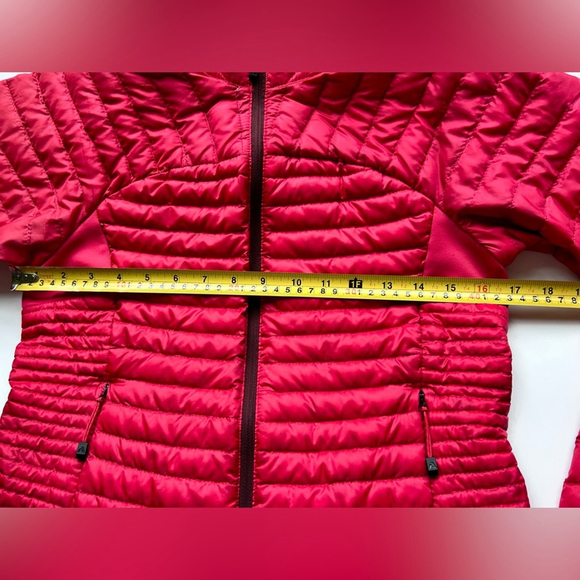 Eddie Bauer Microtherm Fill Down Jacket lightweight xs Puffer Red First Ascent - Picture 4 of 11